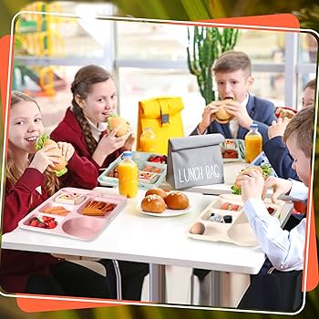 Amazon.com | Tioncy 20 Pcs Large 14.2'' Wheat Straw Divided Plates